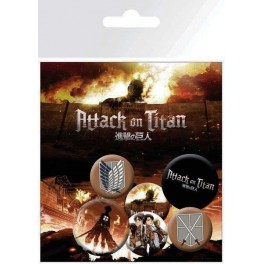 ATTACK ON TITAN CHARACTERS PINS
