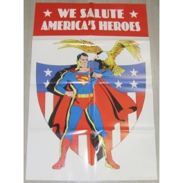 POSTER PROMO SUPERMAN : WE SALUTE AMERICA'S HEROES