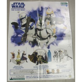 POSTER PROMO STAR WARS -THE CLONE WARS FIGURES